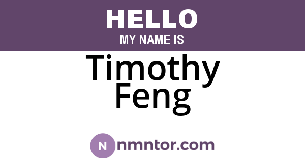 Timothy Feng