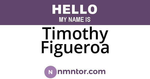 Timothy Figueroa