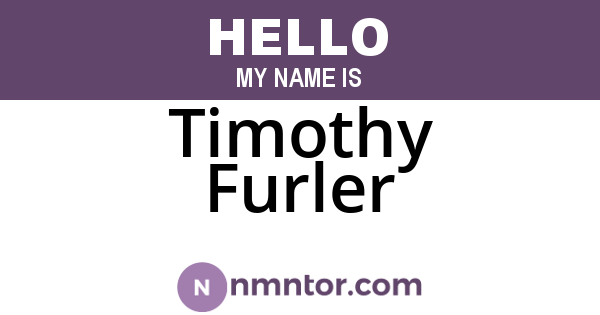 Timothy Furler