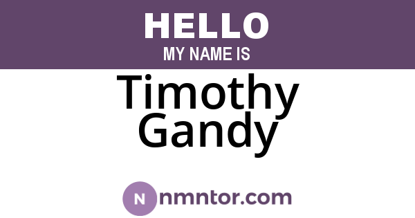 Timothy Gandy