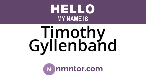 Timothy Gyllenband