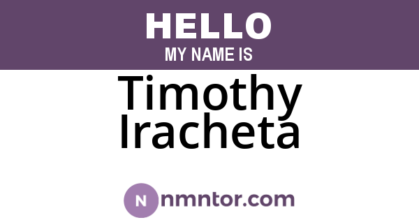 Timothy Iracheta