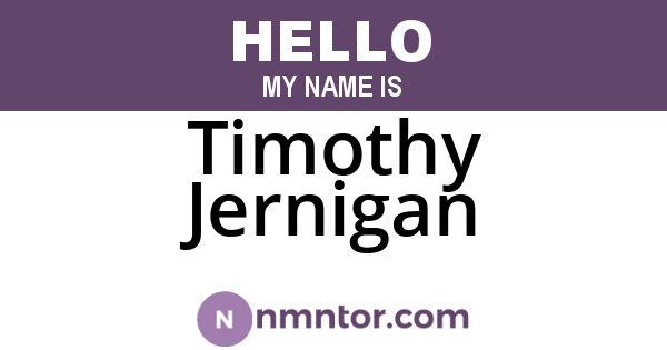 Timothy Jernigan