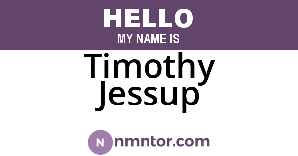 Timothy Jessup