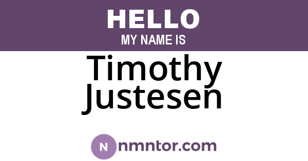 Timothy Justesen