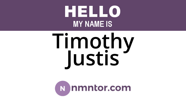 Timothy Justis