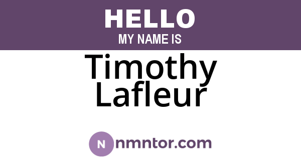 Timothy Lafleur
