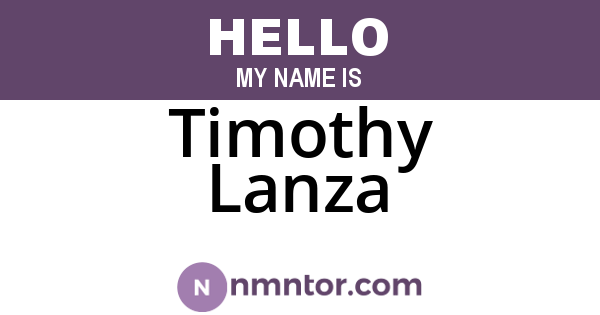 Timothy Lanza