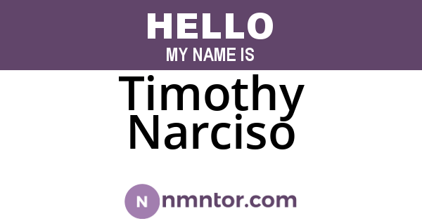 Timothy Narciso