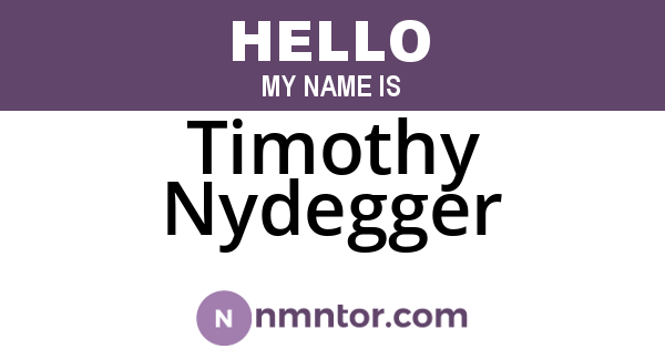 Timothy Nydegger