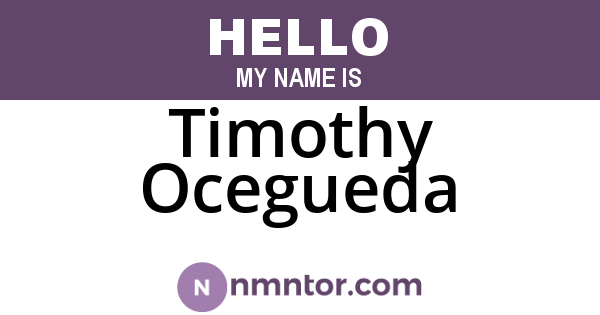 Timothy Ocegueda