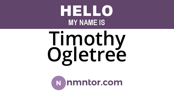 Timothy Ogletree