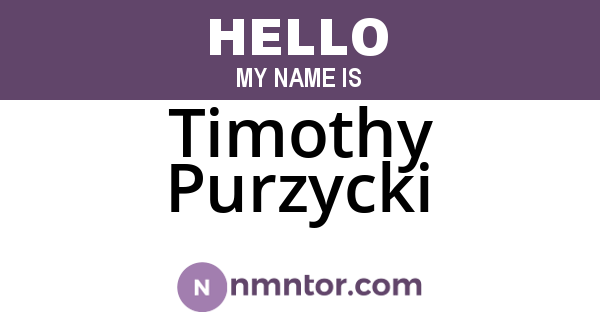 Timothy Purzycki