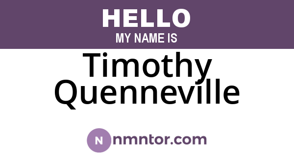 Timothy Quenneville