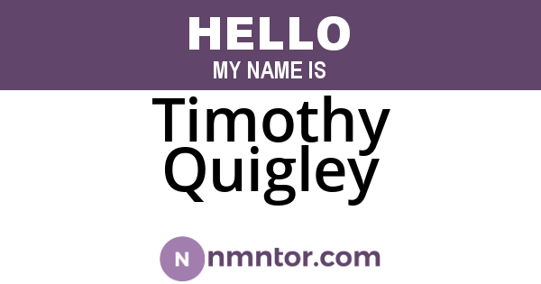 Timothy Quigley