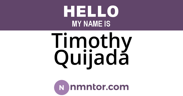 Timothy Quijada