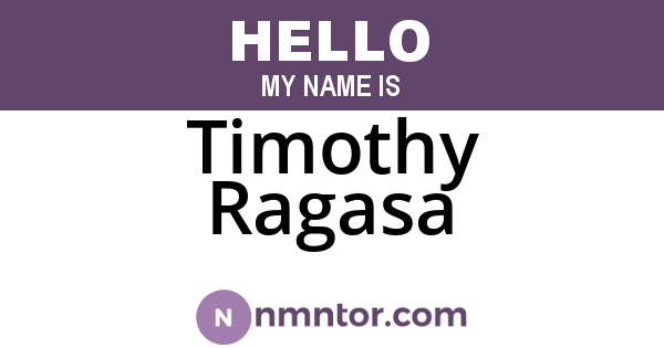 Timothy Ragasa
