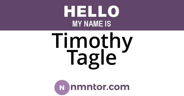 Timothy Tagle