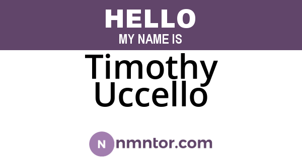 Timothy Uccello