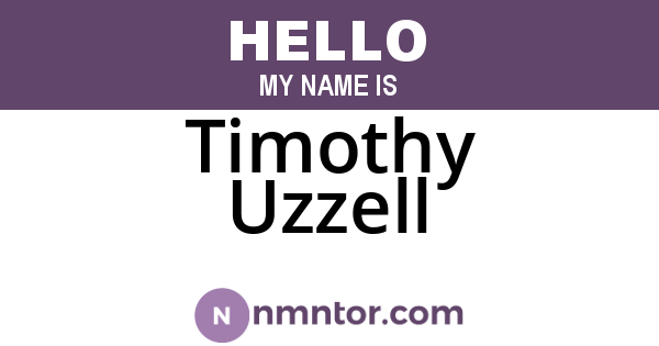 Timothy Uzzell