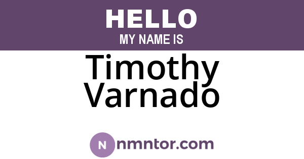 Timothy Varnado