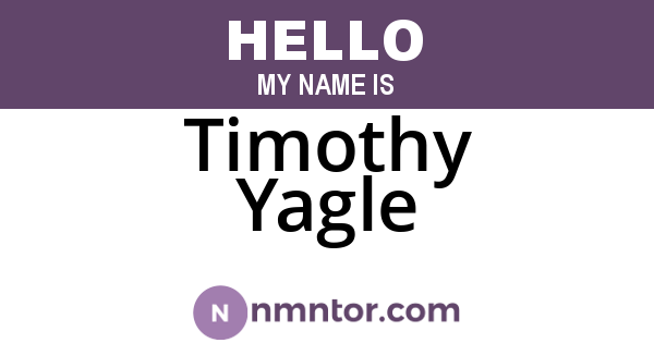 Timothy Yagle