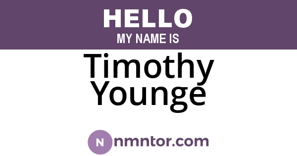 Timothy Younge