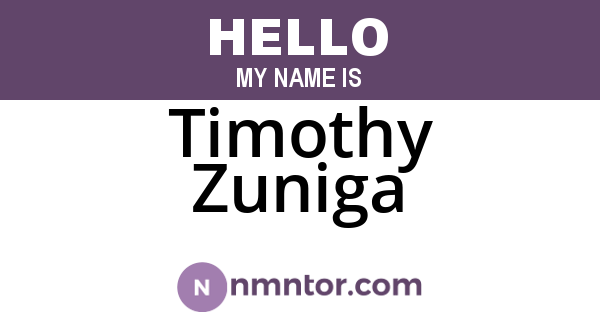 Timothy Zuniga