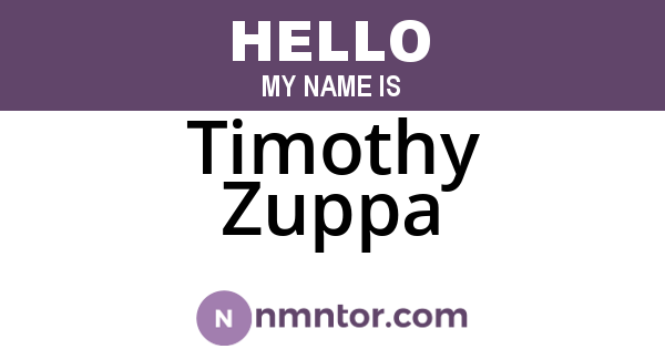Timothy Zuppa