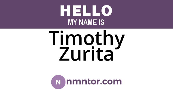 Timothy Zurita