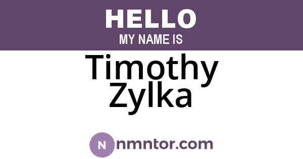 Timothy Zylka