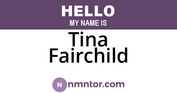 Tina Fairchild