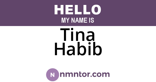 Tina Habib