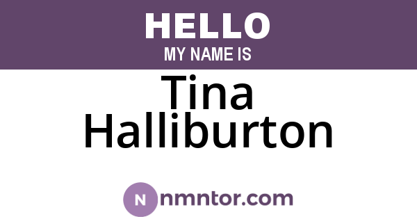 Tina Halliburton