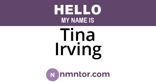 Tina Irving