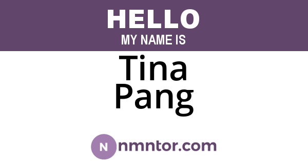 Tina Pang