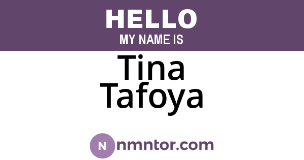Tina Tafoya