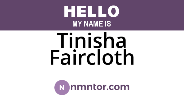 Tinisha Faircloth
