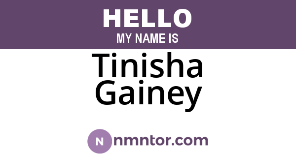 Tinisha Gainey