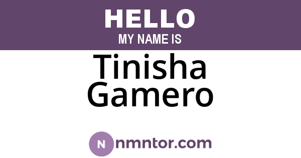 Tinisha Gamero