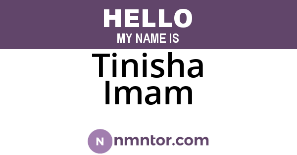 Tinisha Imam