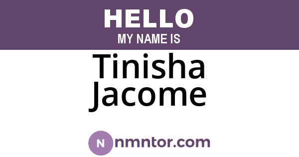 Tinisha Jacome
