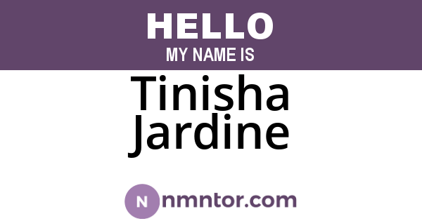 Tinisha Jardine