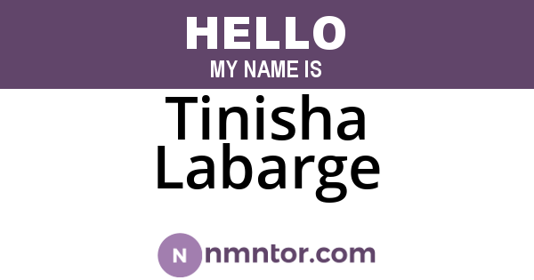 Tinisha Labarge