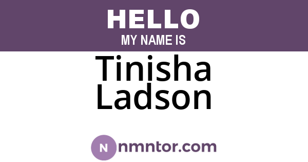 Tinisha Ladson