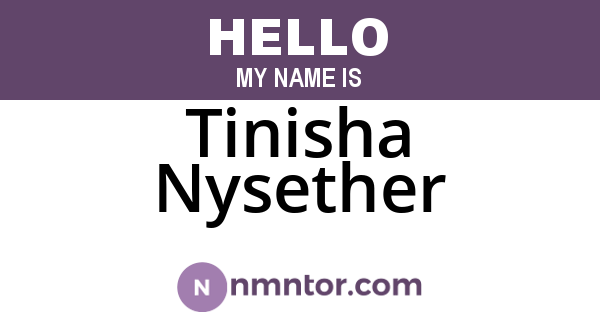 Tinisha Nysether