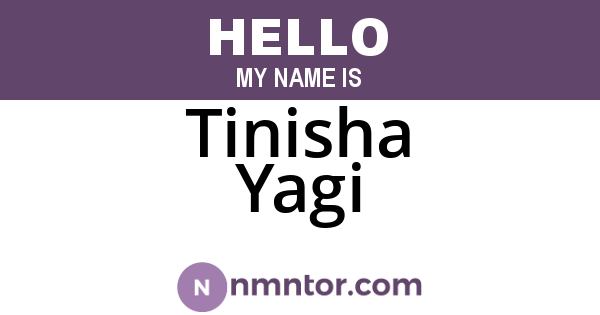 Tinisha Yagi