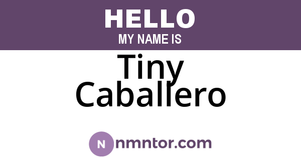 Tiny Caballero