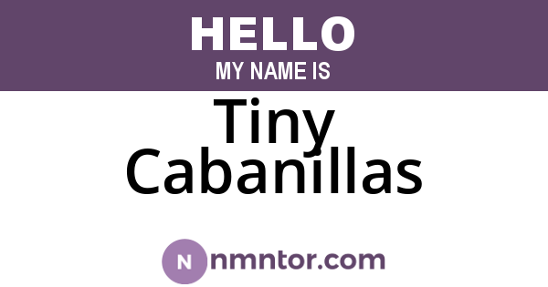 Tiny Cabanillas