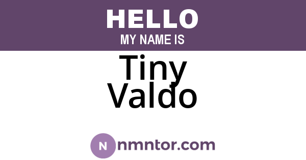 Tiny Valdo